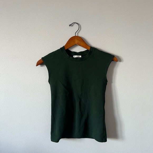 Zara Tops - Zara Dark Green Top